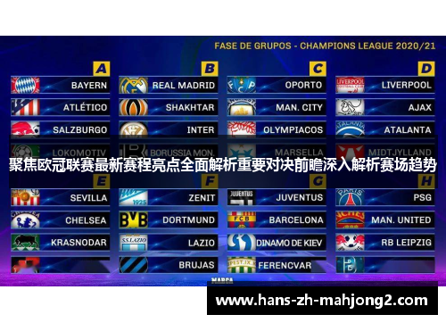 聚焦欧冠联赛最新赛程亮点全面解析重要对决前瞻深入解析赛场趋势